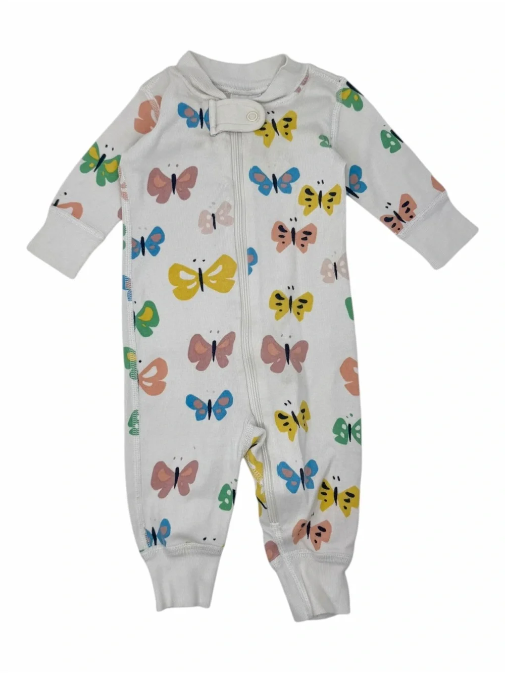 Hanna Andersson Baby Sleeper 0-3M Butterfly Print Organic Cotton Whimsical